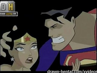 Justice league voksen video - superman til lurer kvinne