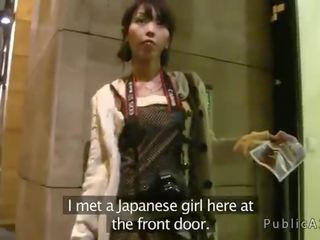 Japonez seductress fucks uriaș peter pentru străin în europa